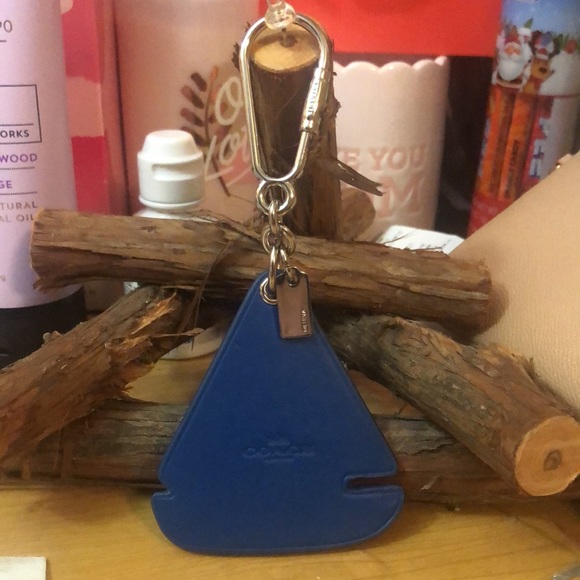 Coach SAILBOAT BOAT keychain Key Fob Bag Charm - Picture 4 of 8